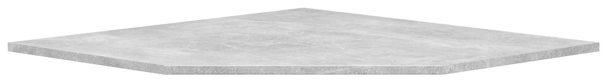 Eckplatte Multi-Stauraum Typ 49 Beton Optik B/H/T: ca. 101,1x1,5x78,8 cm Multi-Stauraum Typ 49 - Beton (101,10/1,50/78,80cm)