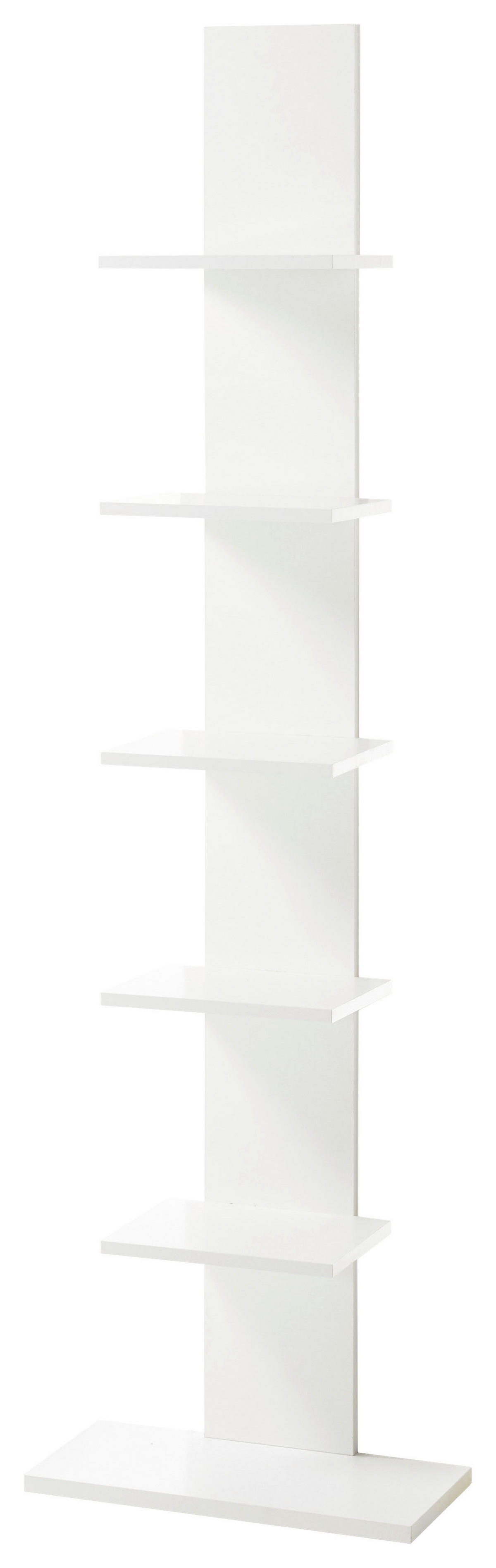 Regal Wall weiß B/H/T: ca. 50x180x23 cm Wall - weiß (50,00/180,00/23,00cm)