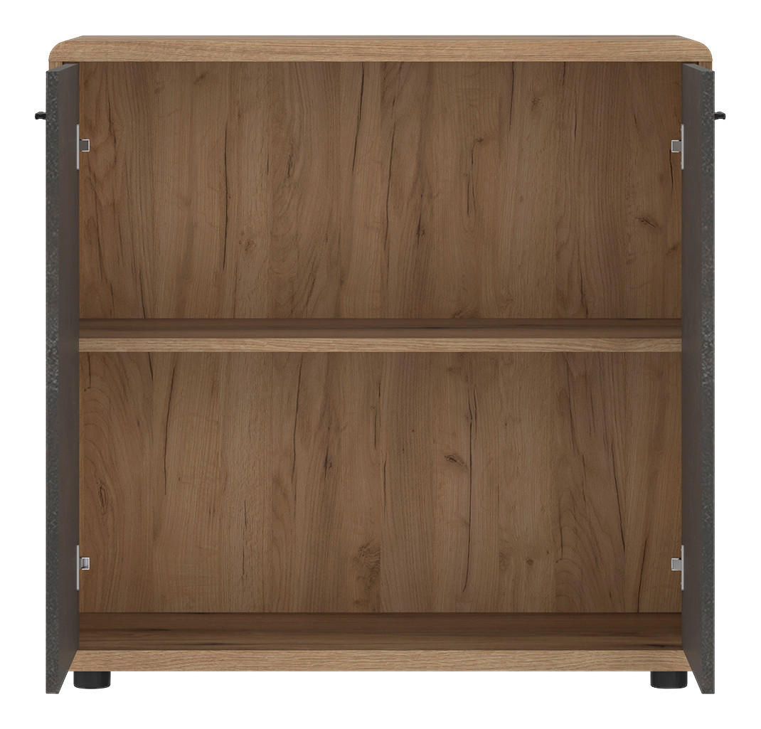 Kommode Fontana Eiche Evoke Coast Nachbildung Beton dunkel Optik B/H/T: ca. 89x87x40 cm Fontana - Eiche/Beton (89,00/87,00/40,00cm)