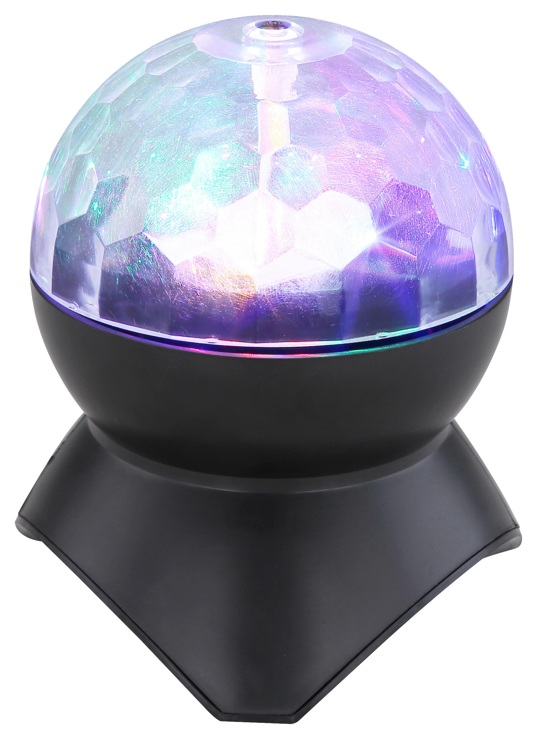 GLOBO Dekoleuchte klar schwarz Kunststoff H/D: ca. 12,5x11 cm 1 Brennstellen VELI - klar/schwarz (11,00/12,50cm) - GLOBO