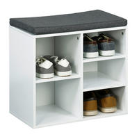 HI Schuhregal weiß Holz B/H/T: ca. 51,5x48x29 cm Schuhregal - weiß (51,50/48,00/29,00cm) - HI