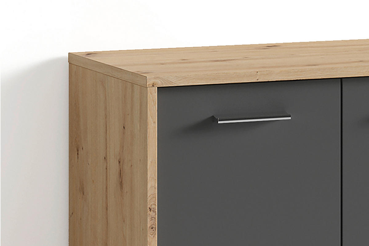 Garderobenset BEN Set 4-tlg. Eiche anthrazit BEN Set 4-tlg. - Eiche/anthrazit - byLIVING