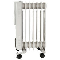 Ölradiator weiß Metall Kunststoff B/H/L: ca. 25x41x63 cm ca. 1500 W Ölradiator HO-124421 - weiß (63,00/25,00/41,00cm)