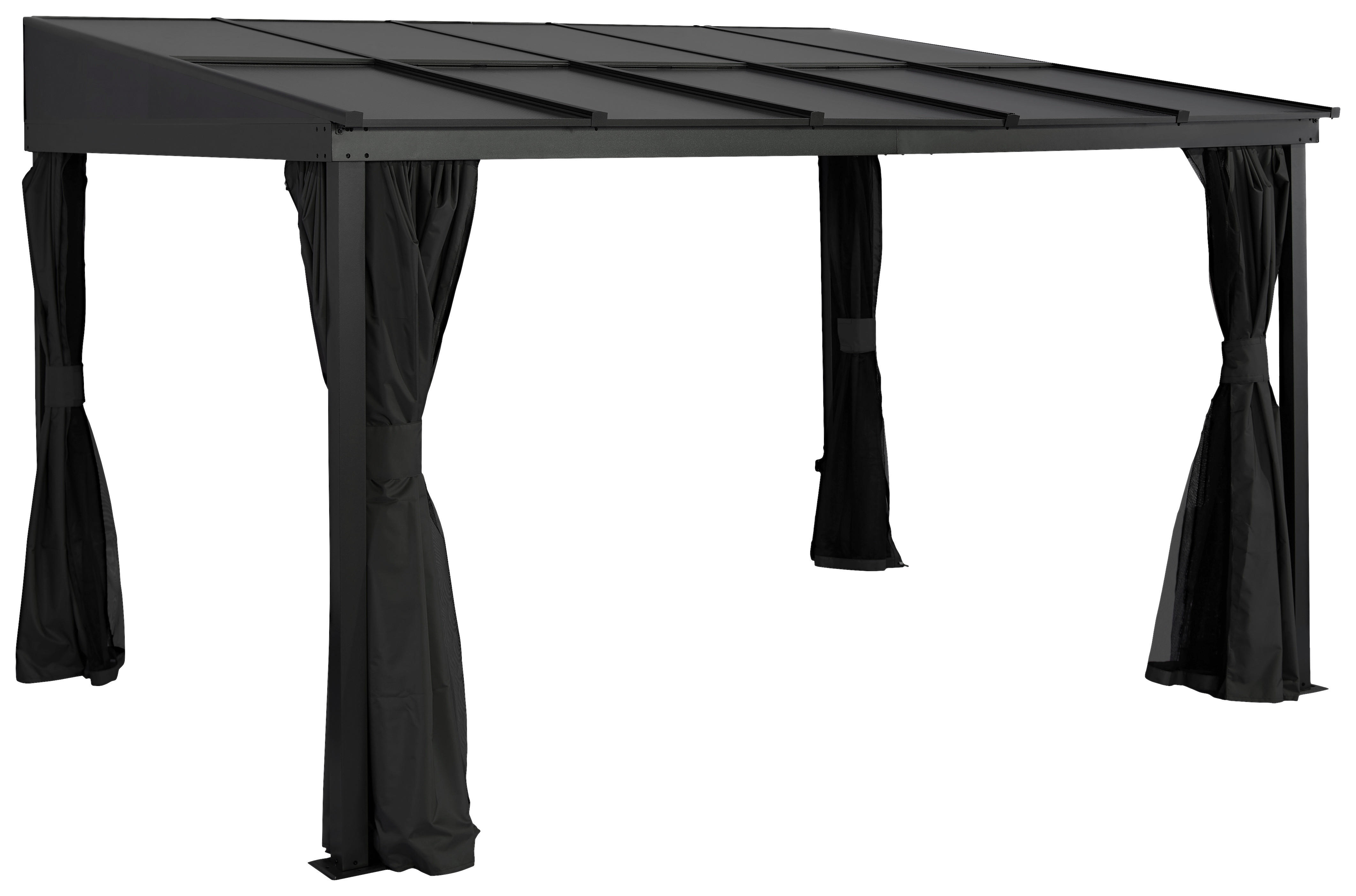 Sojag Terrassenüberdachung St. Barth anthrazit Aluminium B/H/T: ca. 364x240x296 cm St. Barth - anthrazit (364,00/240,00/296,00cm) - Sojag