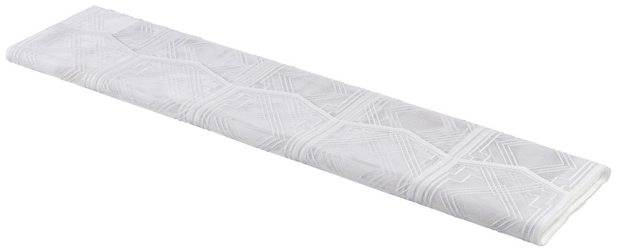 Scheibengardinen-Meterware Ruby weiß H: ca. 60 cm Ruby - weiß (60,00cm)