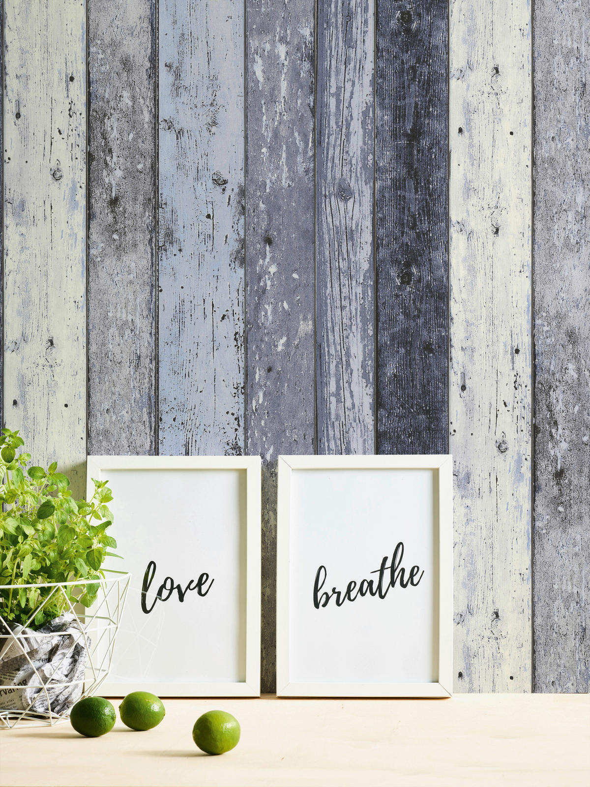 A.S.Creation Vliestapete Best of Wood`n Stone 2nd Edition Holzoptik blau B/L: ca. 53x1005 cm Best of Wood`n Stone 2nd Edition - blau (53,00/1005,00cm) - A.S.Creation