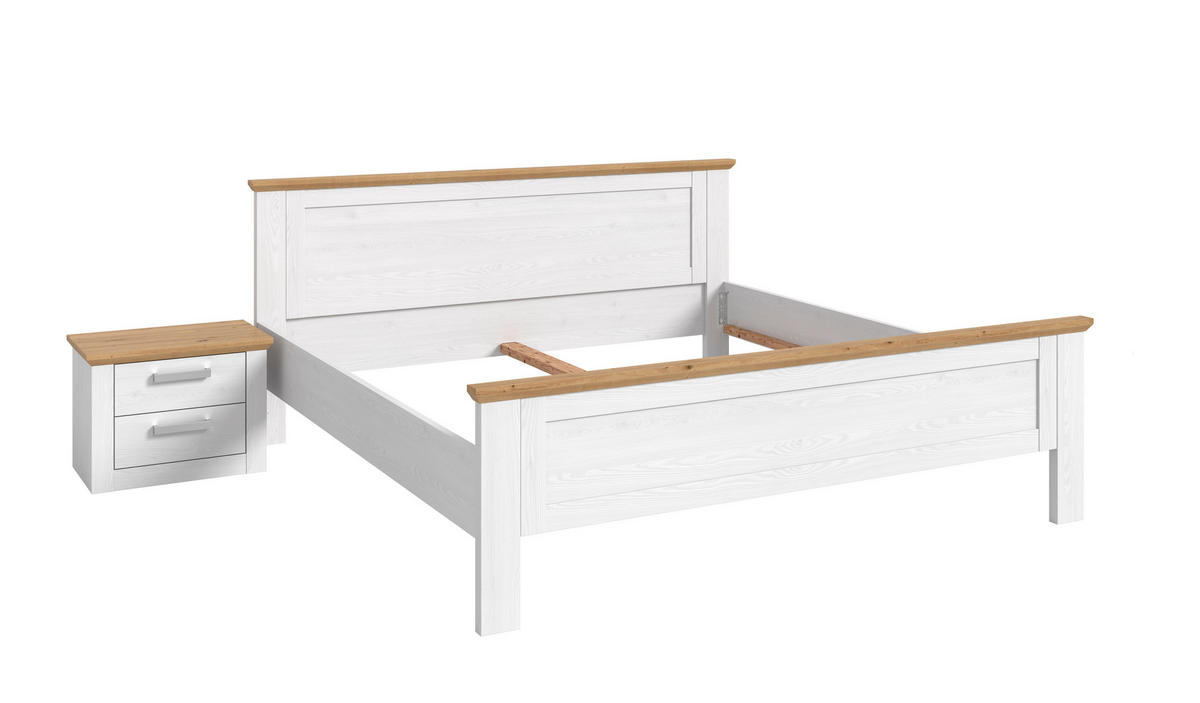 Bettanlage VERONA Sibiu Lärche Nachbildung Eiche Artisan Nachbildung VERONA - Eiche (245,00/90,00/209,00cm) - xonox.home