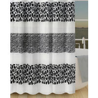 Duschvorhang Polyethylen (recycelt) B/L: ca. 180x200 cm Duschvorhang_Animal_Print - (180,00/200,00cm) - Acus