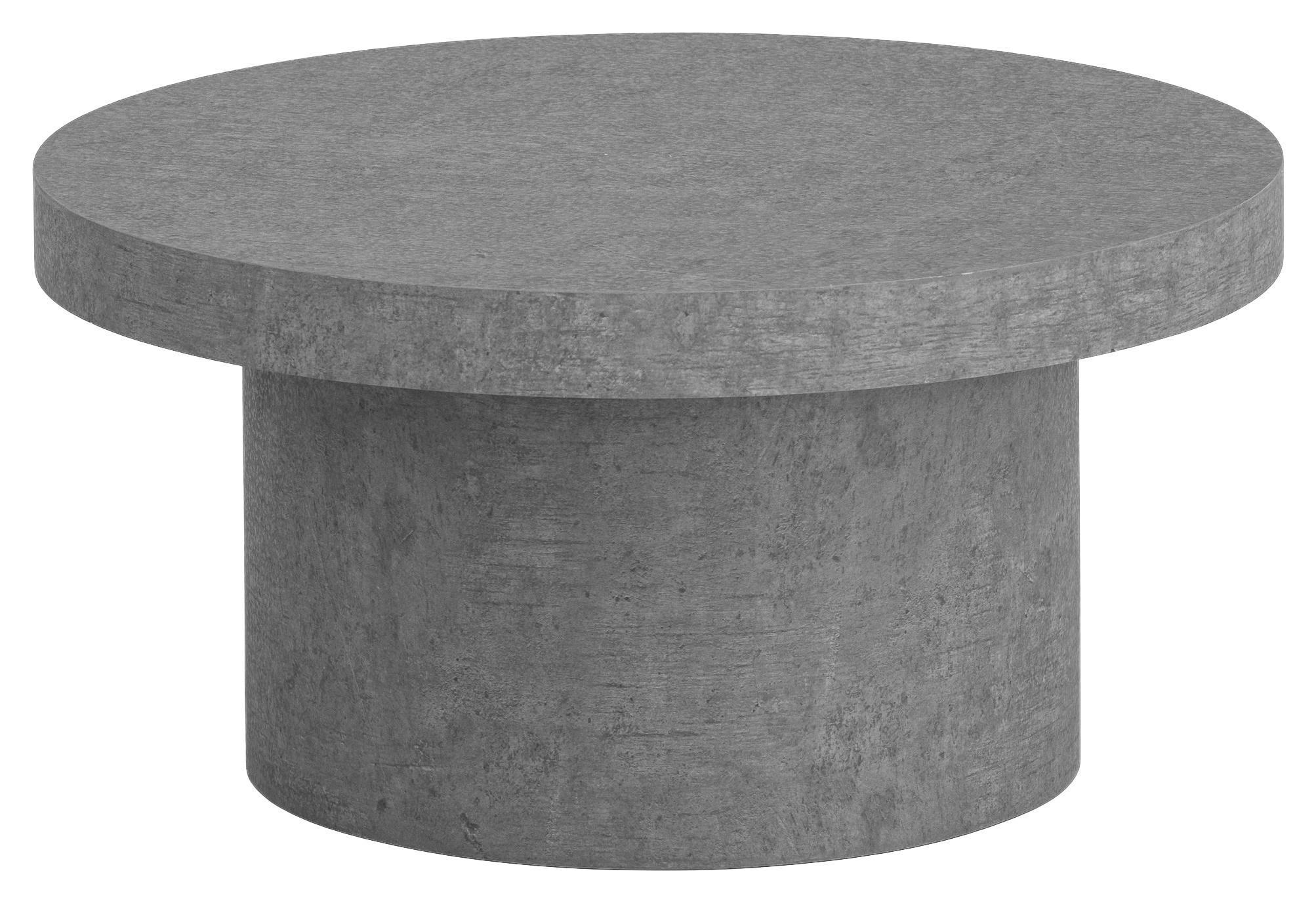 Couchtisch Beton Optik B/H/T: ca. 60x30x60 cm Couchtisch - Beton (60,00/30,00/60,00cm) - Wohnling
