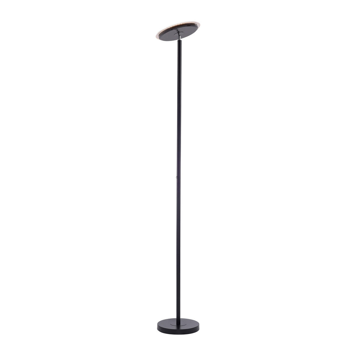 Just Light LED-Deckenfluter HANS 11729-18 schwarz Kunststoff Eisen H/D: ca. 181x30 cm 1 Brennstellen HANS - schwarz (30,00/181,00cm) - Just Light