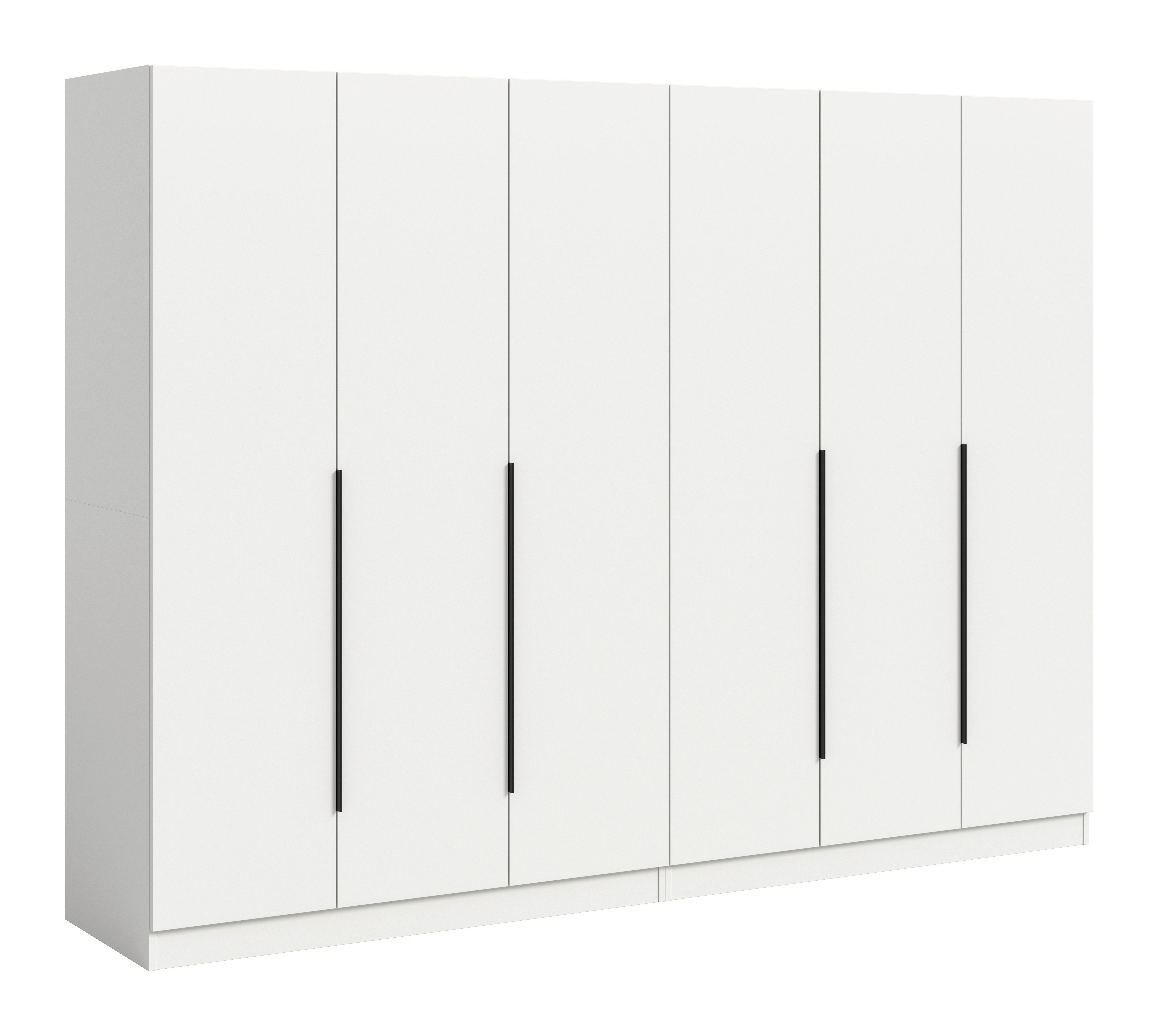 Kleiderschrank KOPENHAGEN weiß B/H/T: ca. 240x181x52 cm KOPENHAGEN - weiß (240,00/181,00/52,00cm) - xonox.home