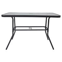 VCM Gartentisch anthrazit Metall B/H/T: ca. 110x70x55 cm Gartentisch - anthrazit (110,00/70,00/55,00cm) - VCM