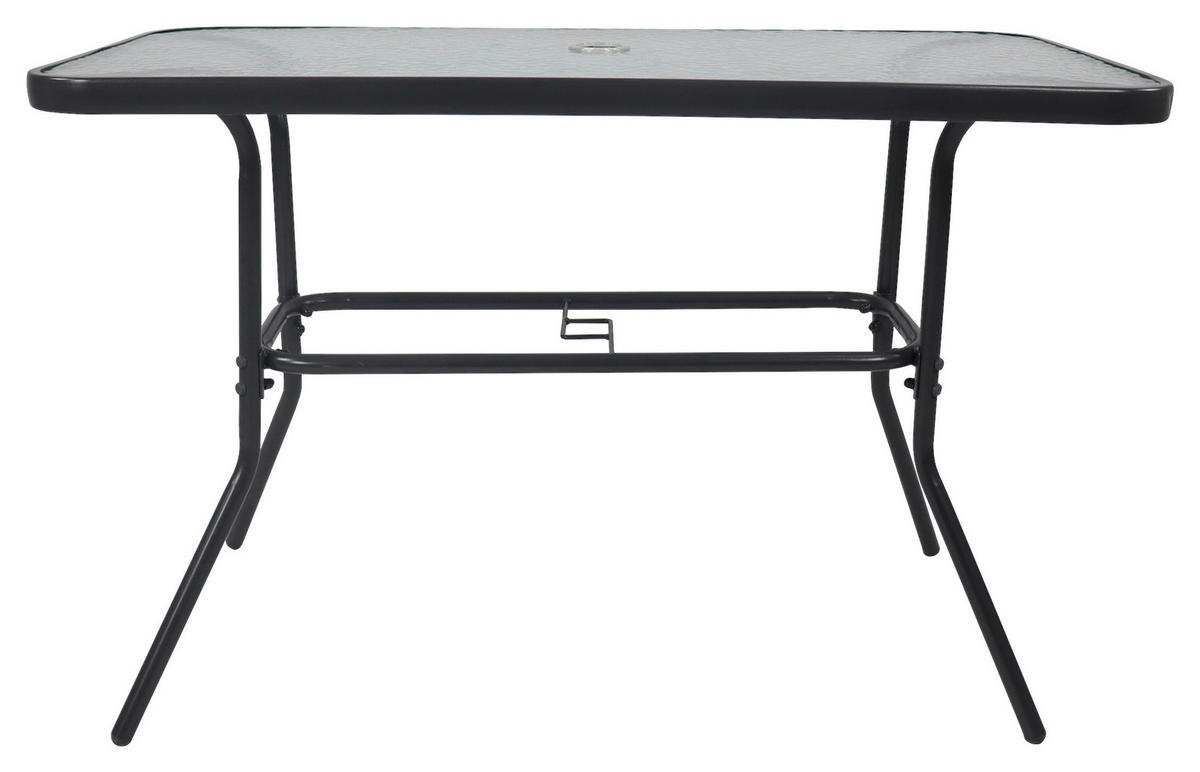 VCM Gartentisch anthrazit Metall B/H/T: ca. 110x70x55 cm Gartentisch - anthrazit (110,00/70,00/55,00cm) - VCM