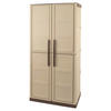 ArtPlast Kunststoffschrank Steel hoch beige Kunststoff B/H/T: ca. 70x165x39,5 cm Steel hoch - beige/mokka braun (70,00/165,00/39,50cm) - ArtPlast