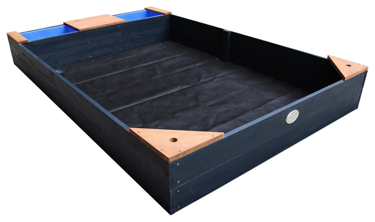 AXI Sandkasten Kelly anthrazit B/H/L: ca. 115x22x180 cm Kelly - braun/anthrazit (180,00/115,00/22,00cm) - AXI