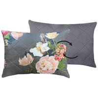 Dekokissen Dekokissen_Sonic Floral 50x70cm - anthrazit/rosa (50,00/70,00cm)