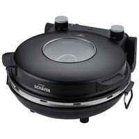 SCHÄFER Pizza-Ofen 20316 schwarz Metall D: ca. 32 cm Pizza-Maker schwarz - schwarz (32,00cm) - SCHÄFER
