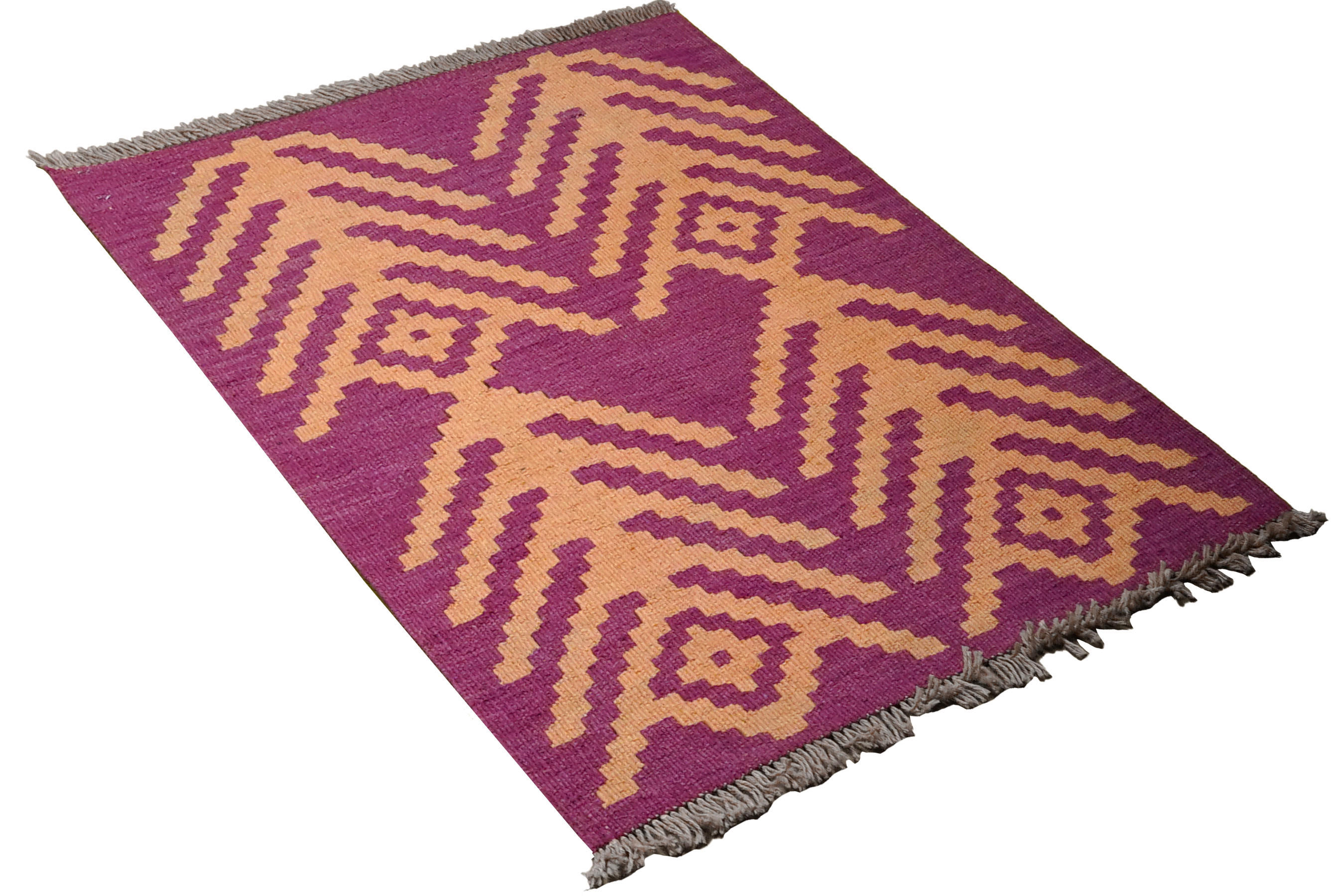 PersaTepp Teppich Kelim Gashgai violett B/H/L: ca. 62x1x93 cm Kelim Gashgai - violett (93,00/62,00/1,00cm) - PersaTepp