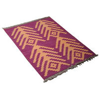 PersaTepp Teppich Kelim Gashgai violett B/H/L: ca. 62x1x93 cm Kelim Gashgai - violett (93,00/62,00/1,00cm) - PersaTepp