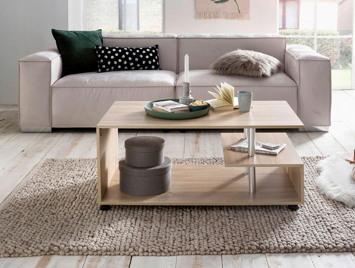 Couchtisch braun B/H/T: ca. 105x48x60 cm Couchtisch - braun (105,00/48,00/60,00cm) - Wohnling