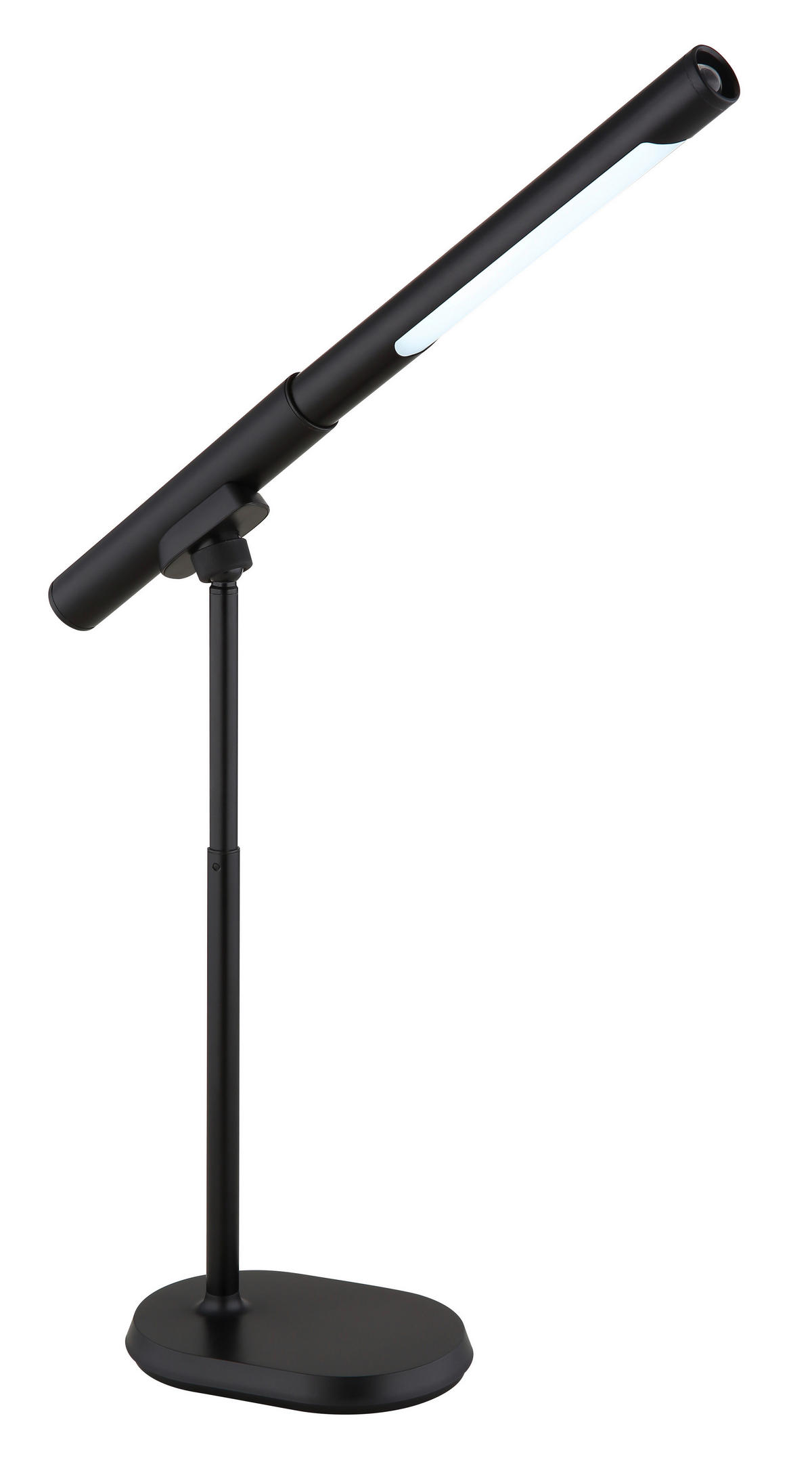 GLOBO LED-Tischleuchte Opal mattschwarz Metall Kunststoff B/H/T: ca. 40,4x44,5x10,9 cm 1 Brennstellen MILAN - Opal/mattschwarz (40,40/44,50/10,90cm) - GLOBO