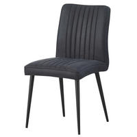 Stuhl Mona anthrazit schwarz Microfaser Metall Mona - schwarz/anthrazit