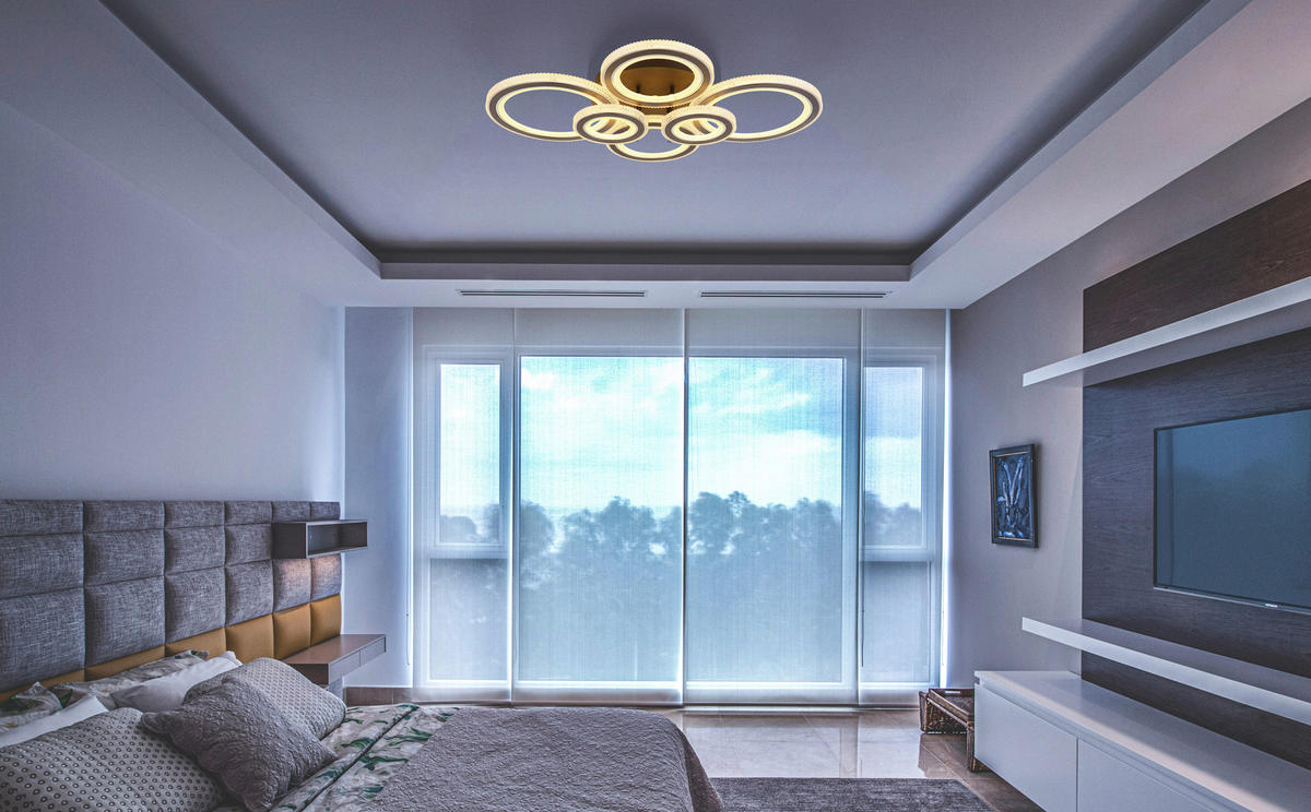 GLOBO LED Deckenleuchte anthrazit mattschwarz Opal Acryl Metall B/H: ca. 78x12 cm 1 Brennstellen Kora - Opal/mattschwarz (78,00/12,00cm) - GLOBO