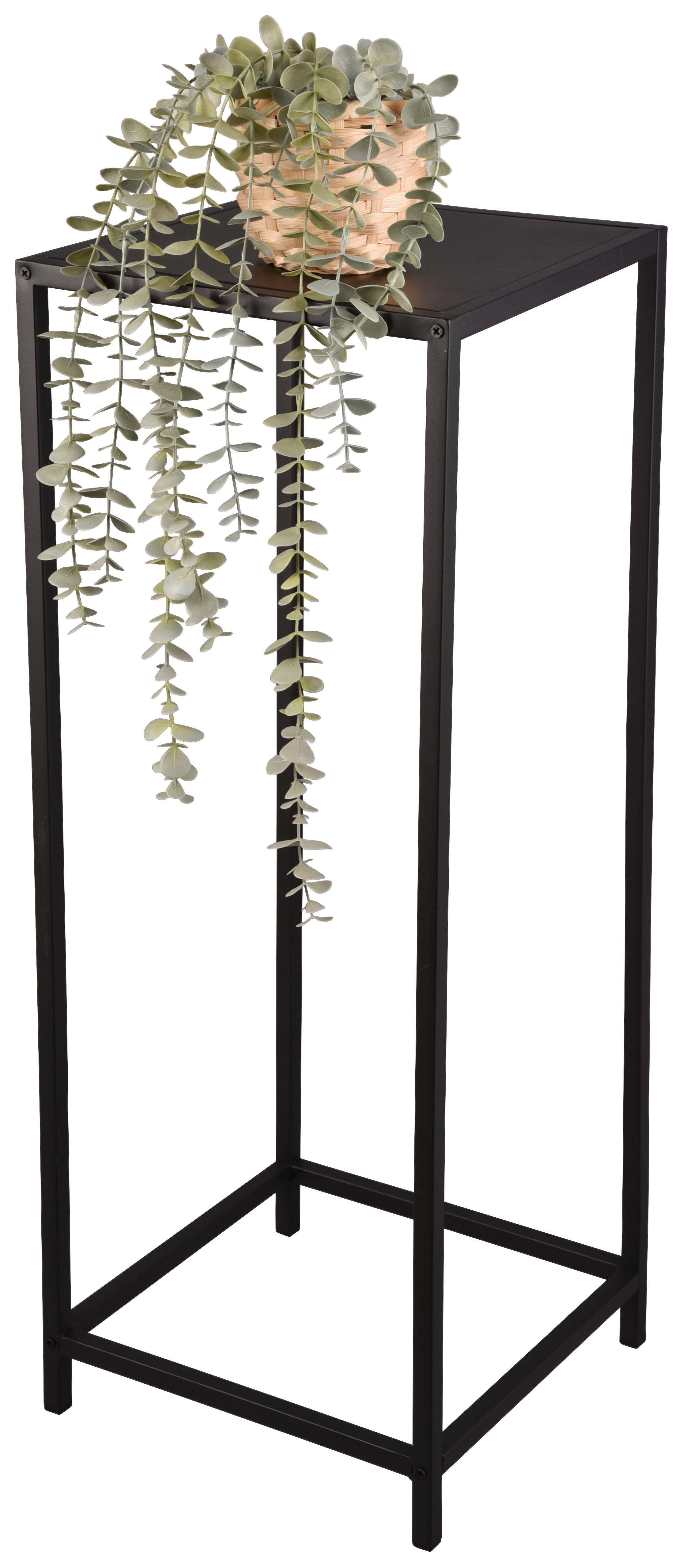 Beistelltisch Vera schwarz lackiert Metall B/H/T: ca. 31x80x31 cm Vera - schwarz (31,00/80,00/31,00cm)