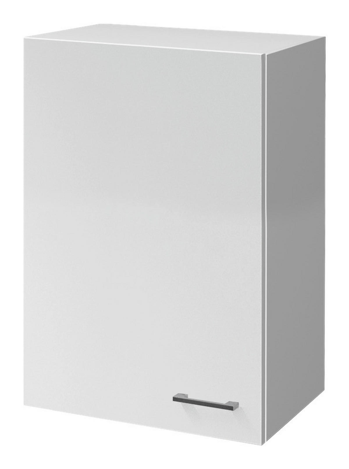 Flex-Well Hängeschrank Lucca weiß matt B/H/T: ca. 60x89x32 cm Lucca - weiß/Alu (60,00/89,00/32,00cm) - Flex-Well