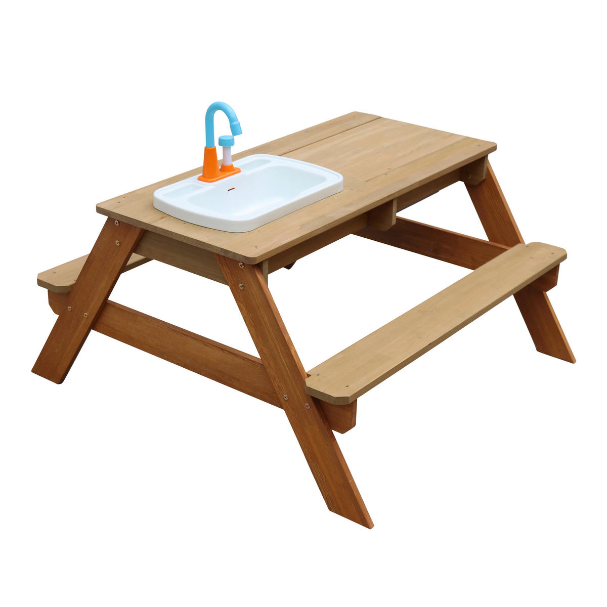 AXI Kinder-Picknicktisch Emily braun B/H/L: ca. 97x50x95 cm Emily - braun (95,00/97,00/50,00cm) - AXI