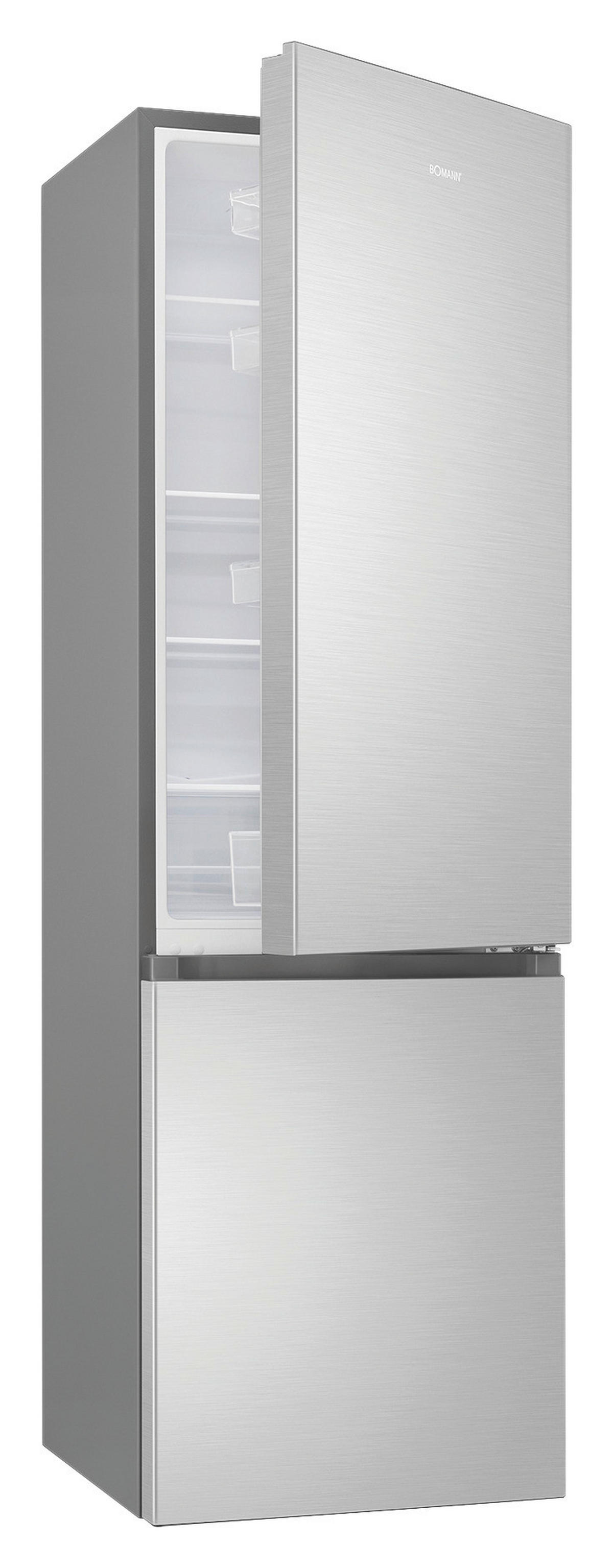 Bomann Kühl-/Gefrierkombination KG 7353 Inox B/H/T: ca. 55x180x56 cm Kühl-/Gefrierkombi KG 7353 773539 - Inox (55,00/180,00/56,00cm) - Bomann