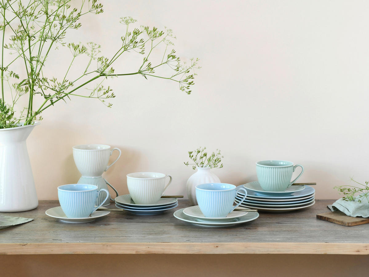 CreaTable Kaffeeservice Valencia bunt Porzellan 18 tlg. Valencia - bunt - CreaTable