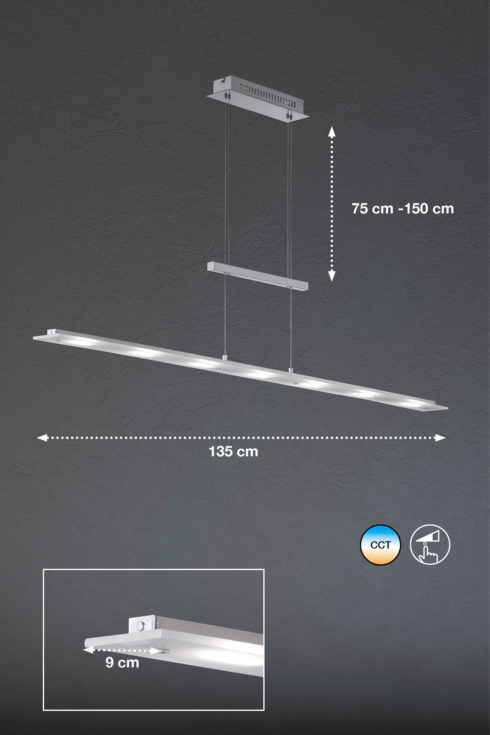 Fischer & Honsel LED-Pendelleuchte 6...