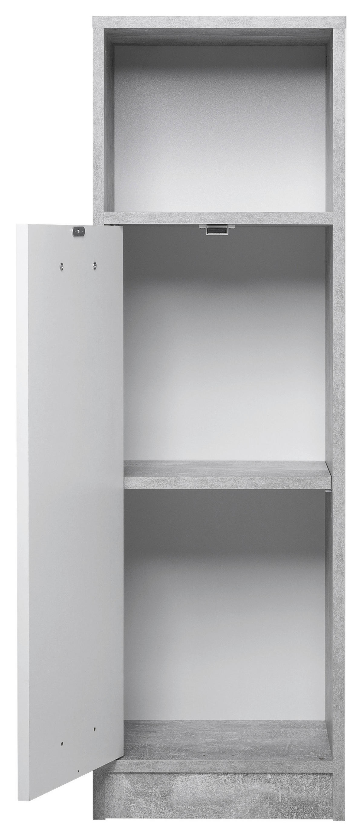 Bad-Set Madeira Beton Optik weiß B/H/T: ca. 123x76,5x28 cm Madeira - weiß (123,00/76,50/28,00cm)