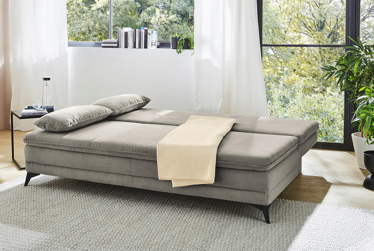 Dauerschlafsofa  grau B/H/T: ca. 202x87x106 cm Laurin_Dauerschlafsofa - grau (202,00/87,00/106,00cm)