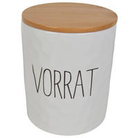 Vorratsdose weiß Keramik B/H/L: ca. 27x40x16 cm Vorratsdose 1200 ml - weiß/natur (16,00/27,00/40,00cm)