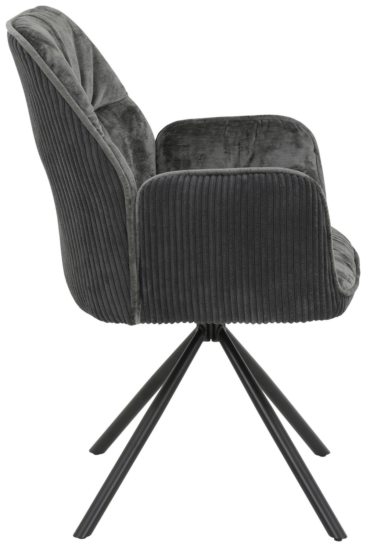 Sessel Amira, 2er-Set anthrazit B/H/T: ca. 56x89x61 cm Amira, 2er-Set - anthrazit (56,00/89,00/61,00cm) - Hela