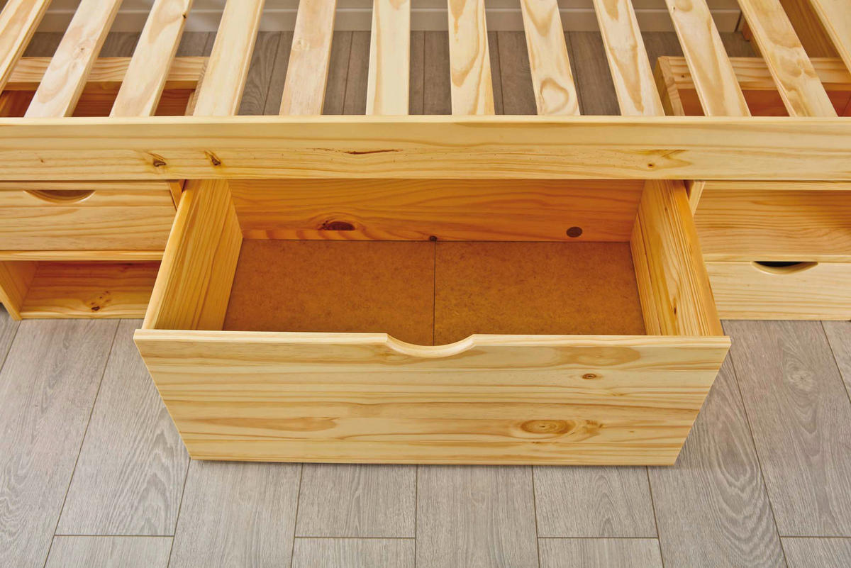 Funktionsbett Claas natur Liegefläche B/L: ca. 90x200 cm Claas - natur (209,00/48,00/96,00cm) - Inter Link