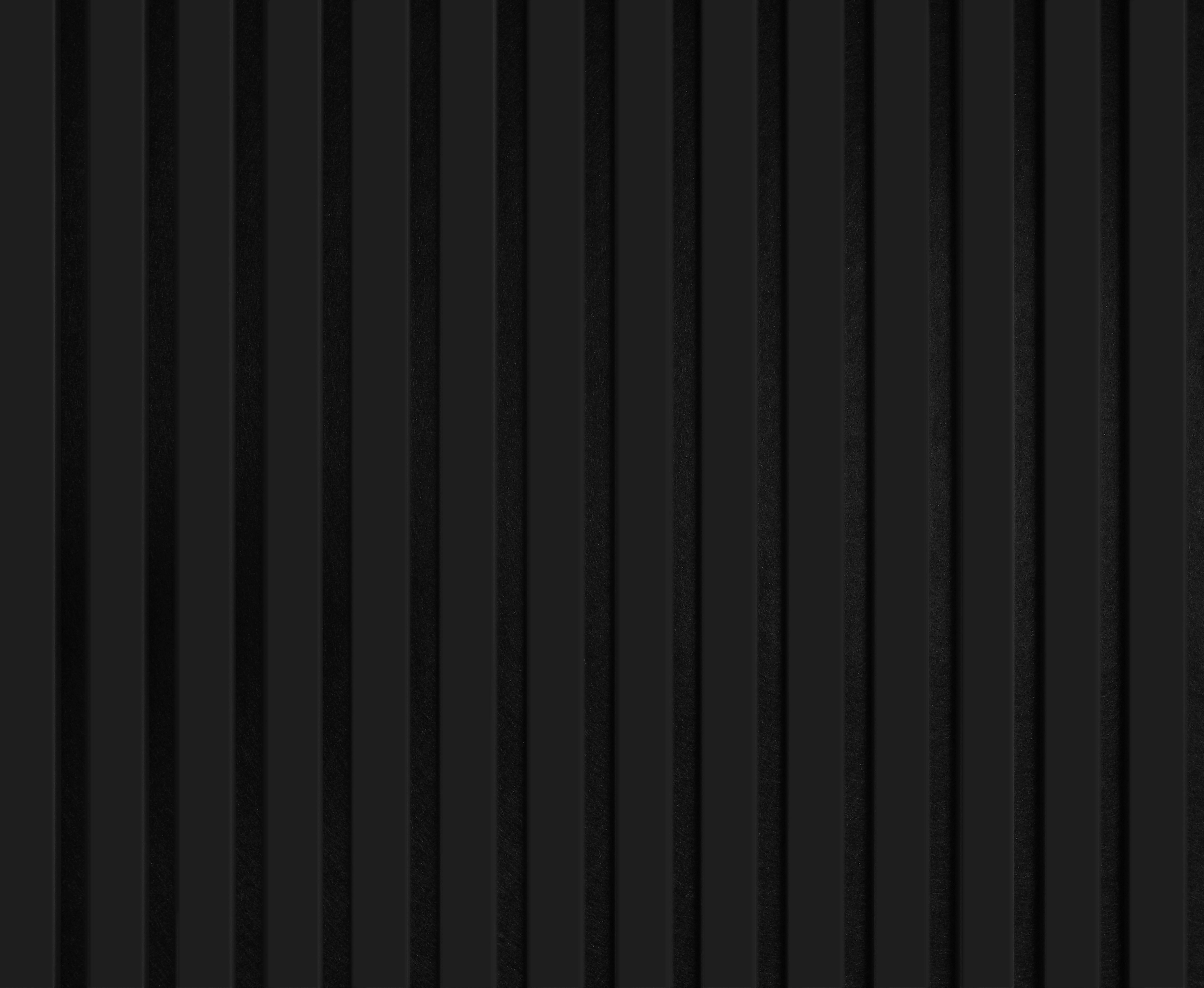 Wand-und Akustikpaneel mattschwarz L/B/H: ca. 240x56,1x1,9 cm pro Stück Akustikpaneel 240x56 schwarz matt - mattschwarz (240,00/56,10/1,90cm)