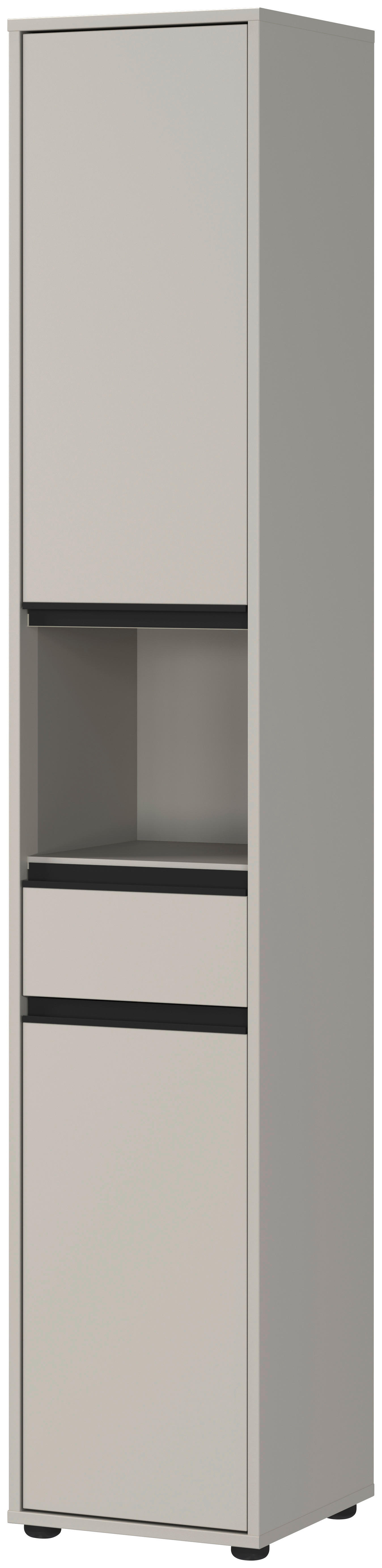 Hochschrank 2203-186 steingrau B/H/T: ca. 33x181x34 cm 2203-186 - steingrau (33,00/181,00/34,00cm) - Germania