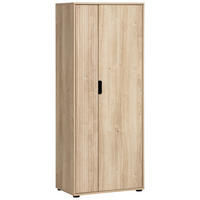 Aktenschrank Emmik schwarz matt Eiche Eiche weiß Nachbildung B/H/T: ca. 65,1x163,6x41 cm Emmik - Eiche/schwarz (65,10/163,60/41,00cm) - Möbelpartner