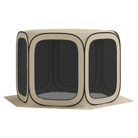 Outsunny Campingzelt Campingzelt - khaki (340,00/300,00/220,00cm) - Outsunny