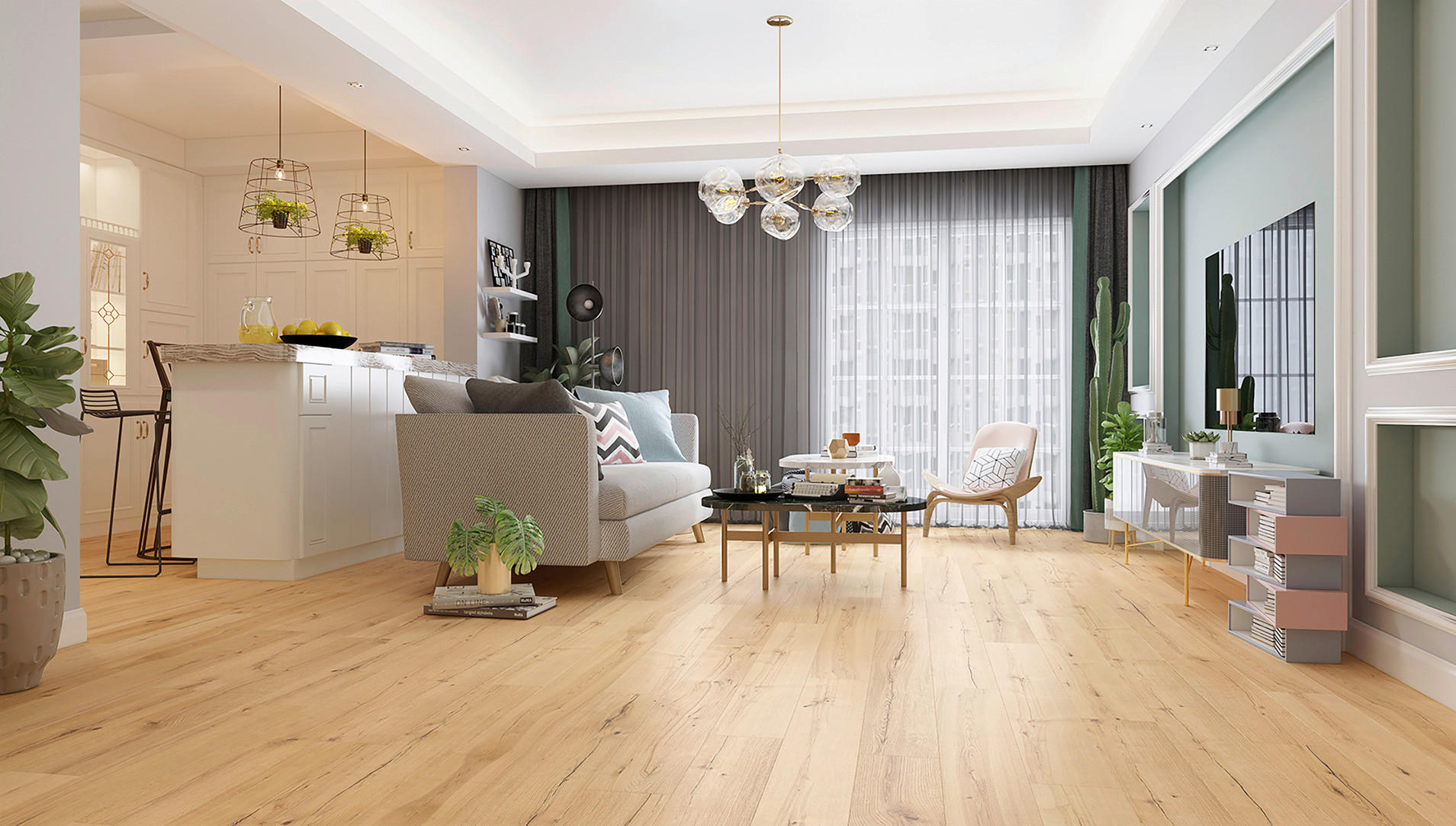 Click-Vinylboden Risseiche ca. 2,618 m² im Paket  B/L: ca. 24,6x129 cm pro Paket Risseiche ca. 2,618 m² im Paket - natur (24,60/129,00cm)