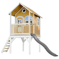 AXI Spielhaus Laura weiß B/H/L: ca. 318x272x191 cm Laura - braun/weiß (191,00/318,00/272,00cm) - AXI