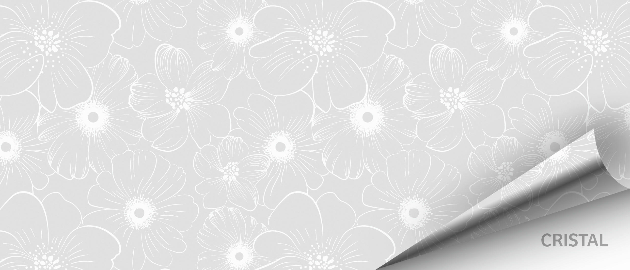Abwaschbarer Tischbelag Blüten transparent B: ca. 140 cm Blüten - weiß/transparent (140,00cm)