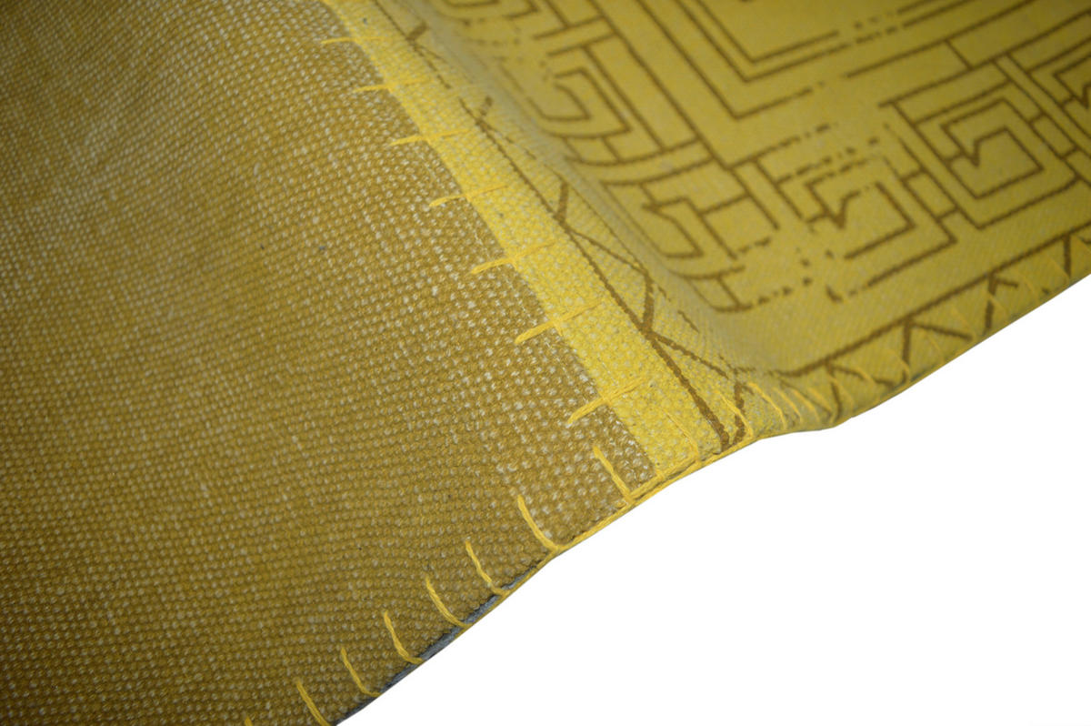 Kayoom Kurzflorteppich Lyrical 210 gelb B/L: ca. 160x230 cm Lyrical 210 - gelb/mehrfarbig (160,00/230,00cm) - Kayoom