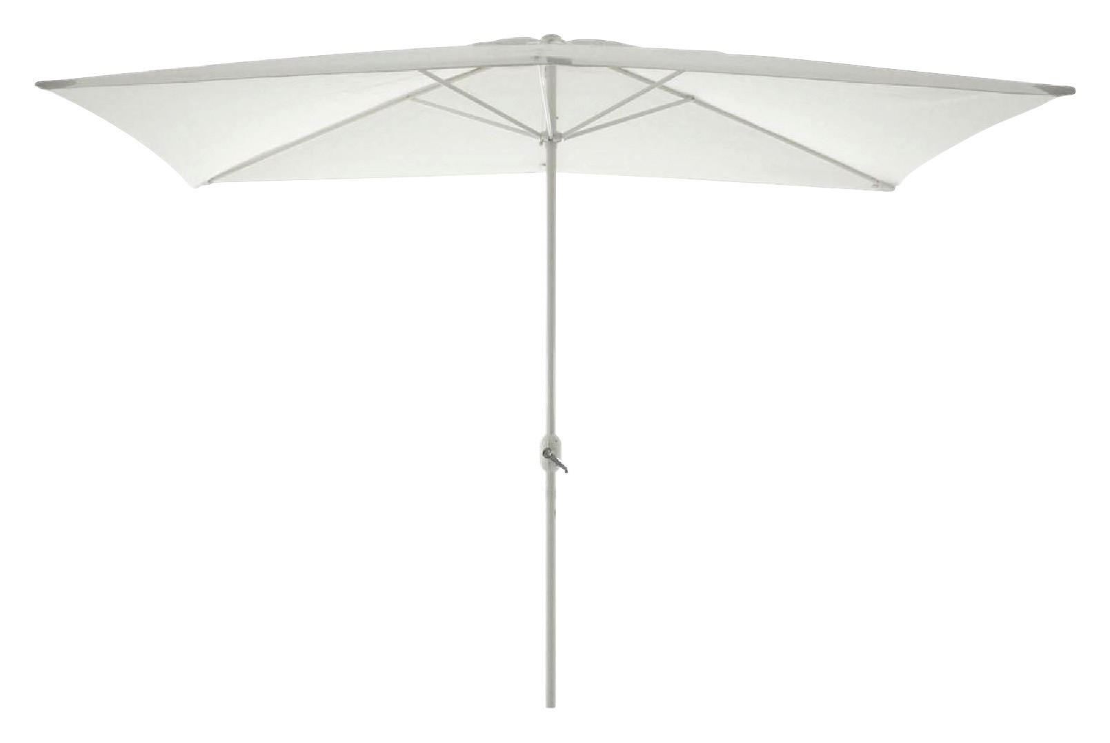 VCM Sonnenschirm weiß Polyester-Mischgewebe B/H/L: ca. 200x235x300 cm Sonnenschirm - weiß (300,00/200,00/235,00cm) - VCM