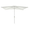 VCM Sonnenschirm weiß Polyester-Mischgewebe B/H/L: ca. 200x235x300 cm Sonnenschirm - weiß (300,00/200,00/235,00cm) - VCM