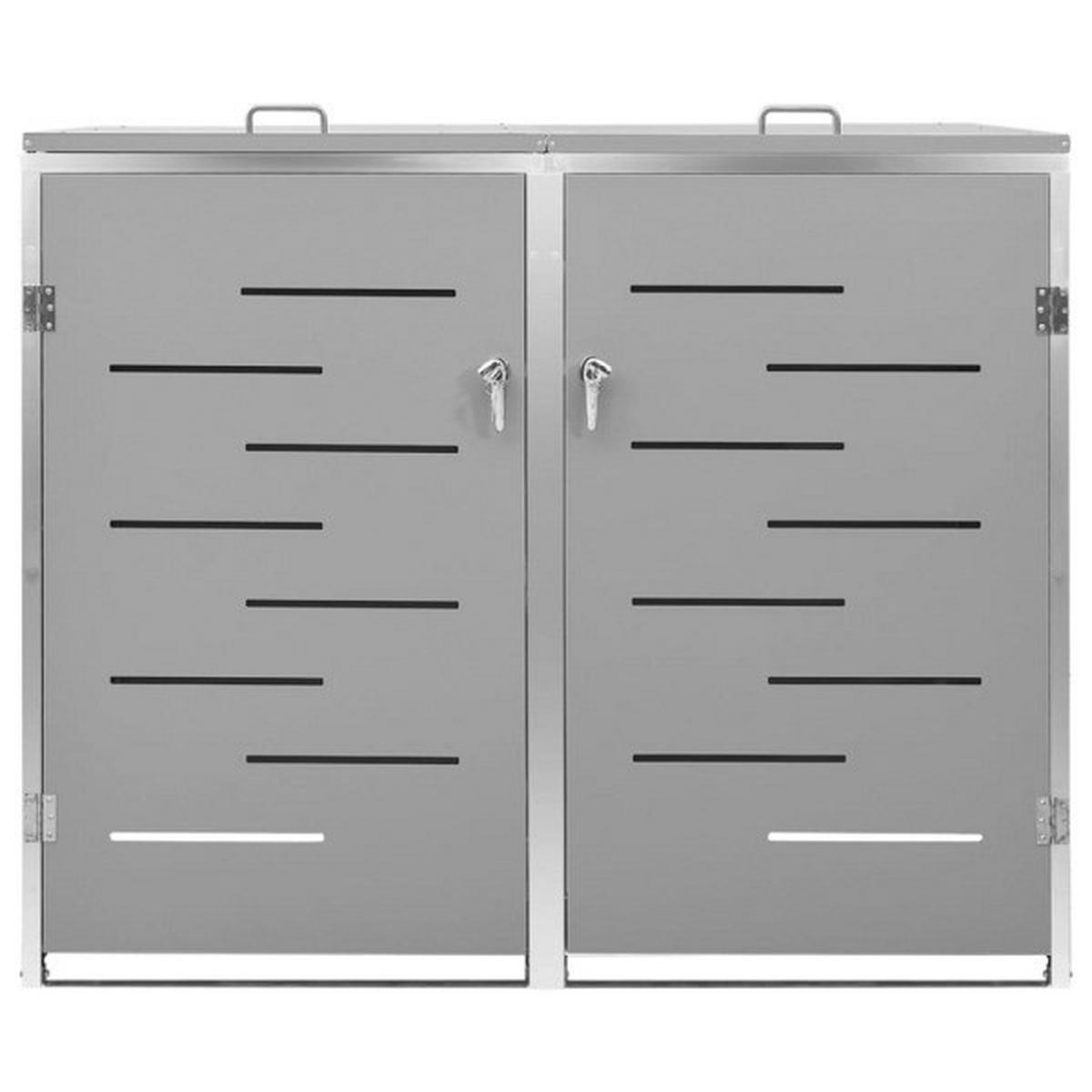 VidaXL Mülltonnenbox grau Mülltonnenbox - grau - VidaXL