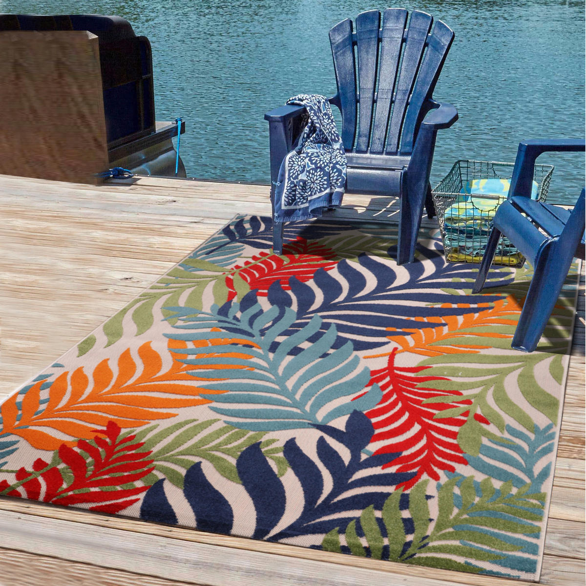 Sanat Outdoorteppich FLORAL bunt B/L: ca. 160x230 cm FLORAL - bunt (160,00/230,00cm) - Sanat